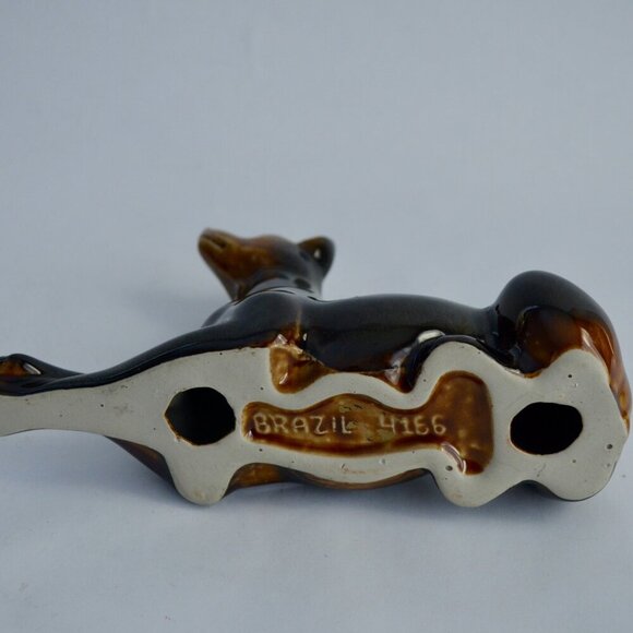 Vintage MCM Doberman Ceramic Figurine Brazil 4166 - Picture 5 of 5
